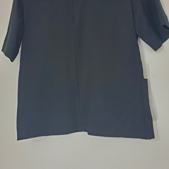 Everlane Black Thick Boxy Blouse, Size Large - Picture 6 of 10